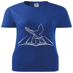 Tricou femei albastru royal, Porumbel
